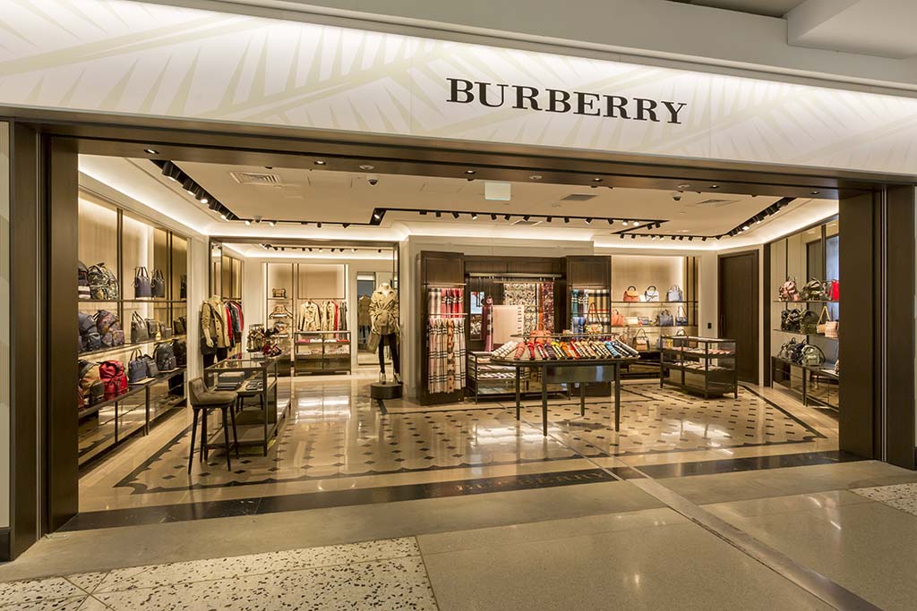Burberry Venerable British brand founded in 1856 known for its trench coats, cashmere scarves & iconic check.