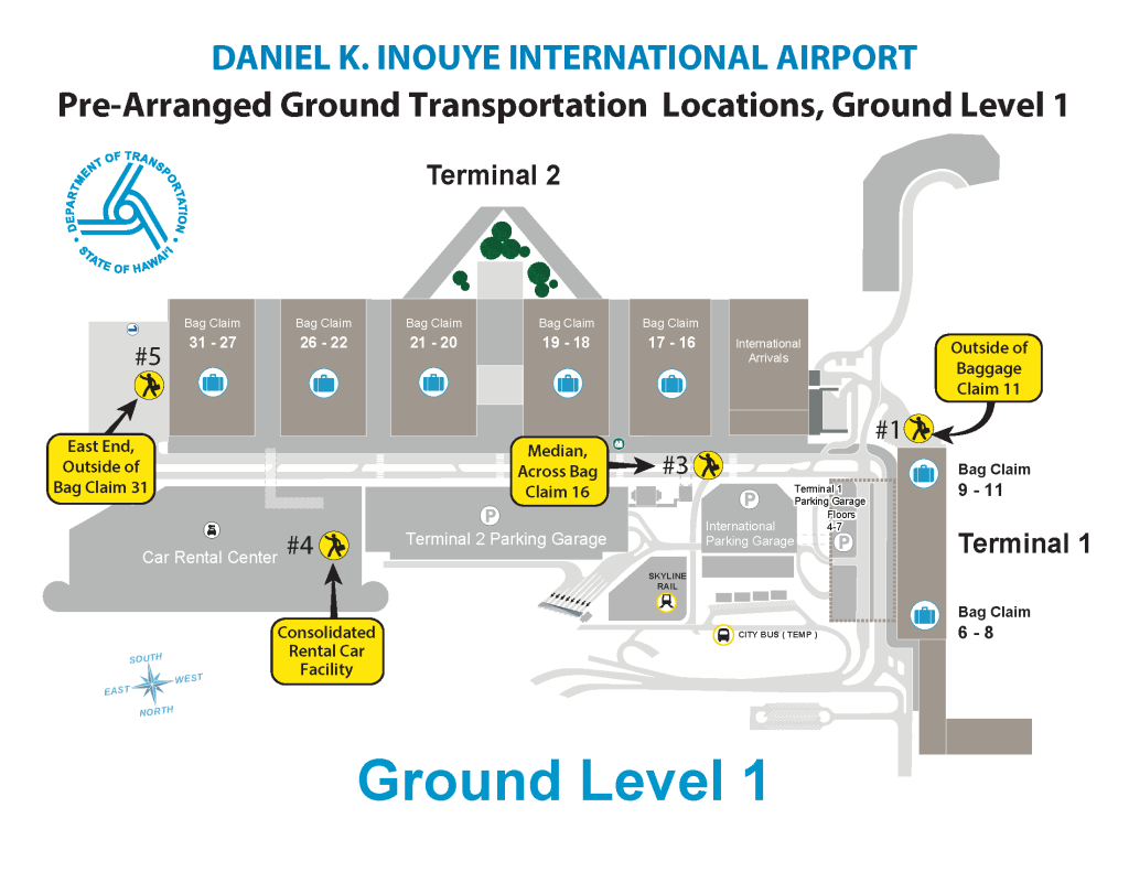 Pre arranged ground transportation location