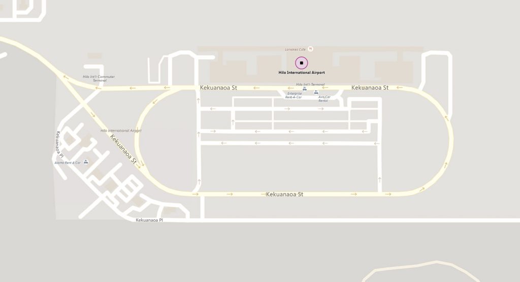 Hilo International Airport Driving Directions