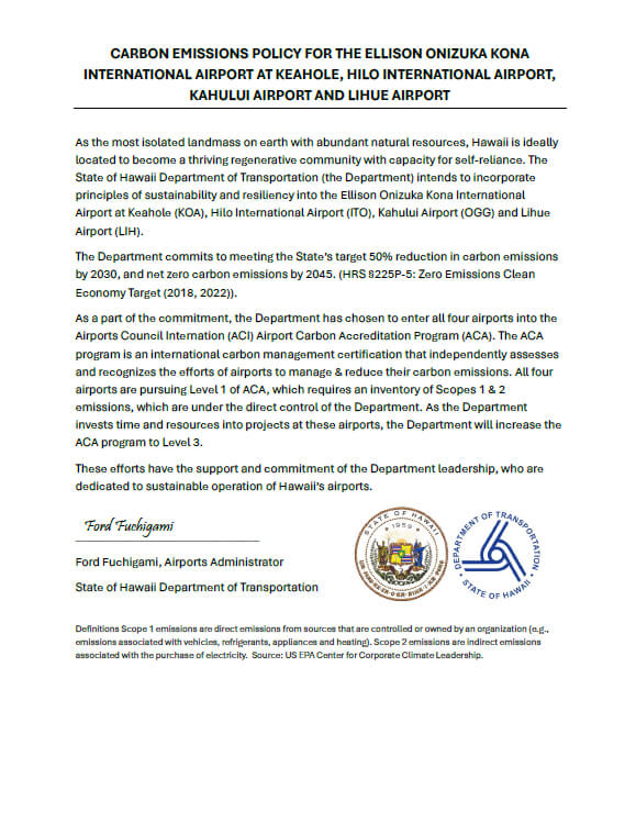 Carbon Emissions Policy
