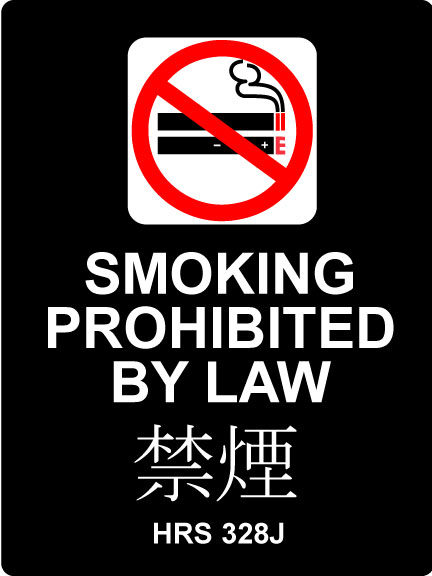 Smoking Prohibited By Law